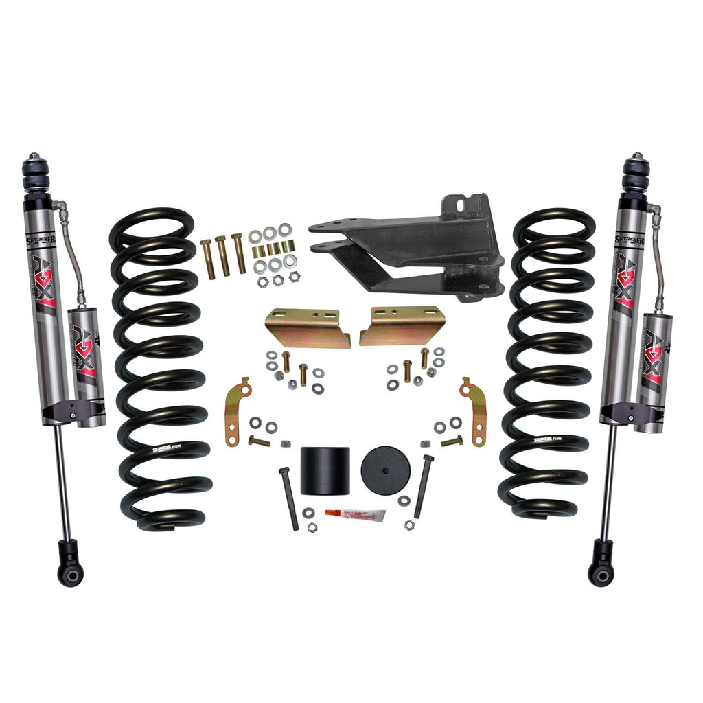 Skyjacker F1720VBK-X 2.5 in. Front Leveling Kit With ADX 2.0 Remote Reservoir Shocks. for Select Ford F-250 Super Duty, Ford F-350 Super Duty
