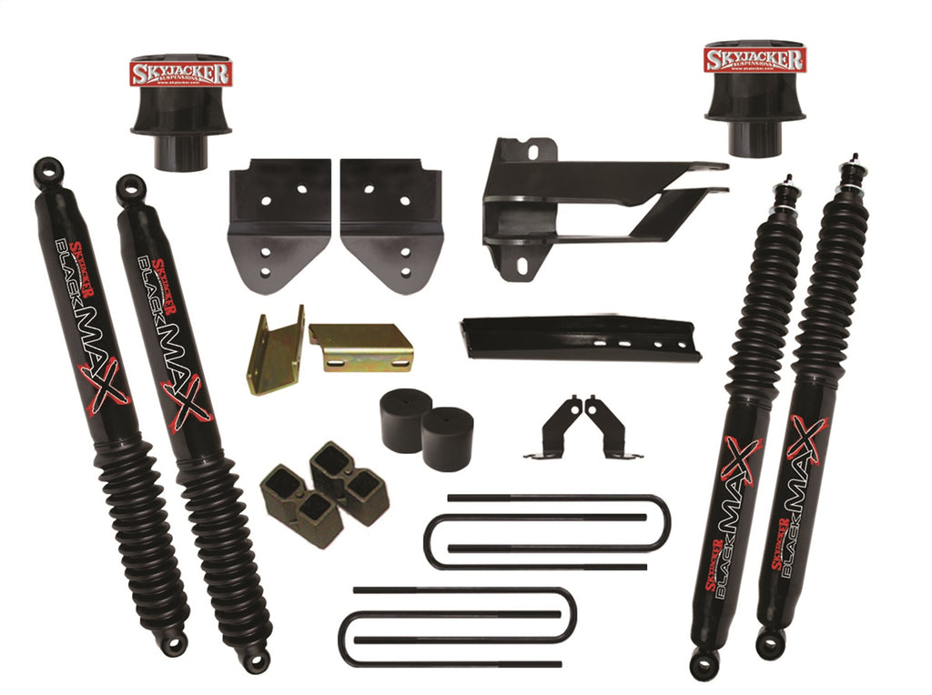 Skyjacker F1740SPB Suspension Lift Kit 4in.; includes BlackMax shocks front and rear for Select Ford F-250 Super Duty, Ford F-350 Super Duty