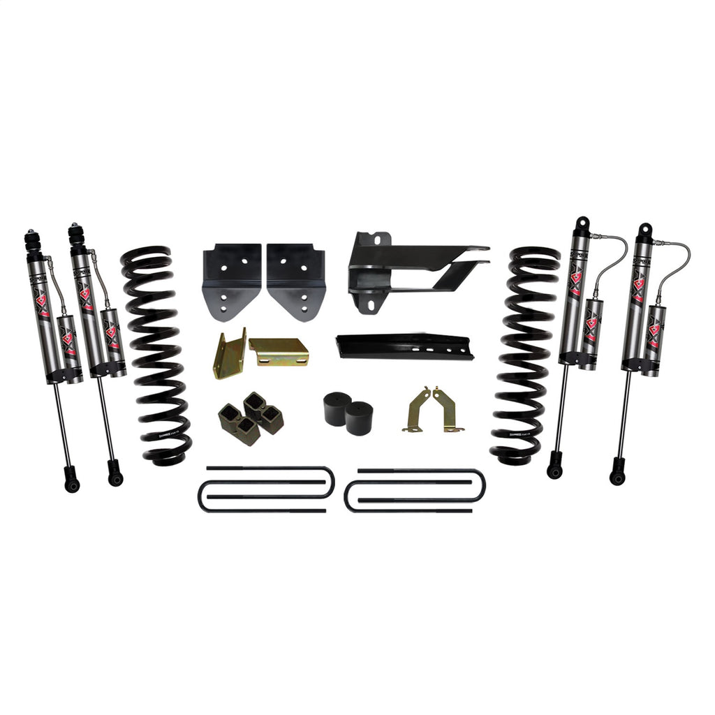 Skyjacker F17451K-X 4 in. Suspension Lift Kit With ADX 2.0 Remote Reservoir Monotube Shocks. for Select Ford F-250 Super Duty