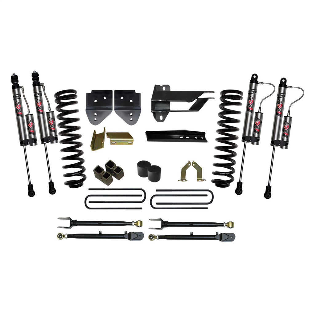 Skyjacker F174524K-X 4 in. Suspension Lift Kit With ADX 2.0 Remote Reservoir Monotube Shocks. for Select Ford F-250 Super Duty