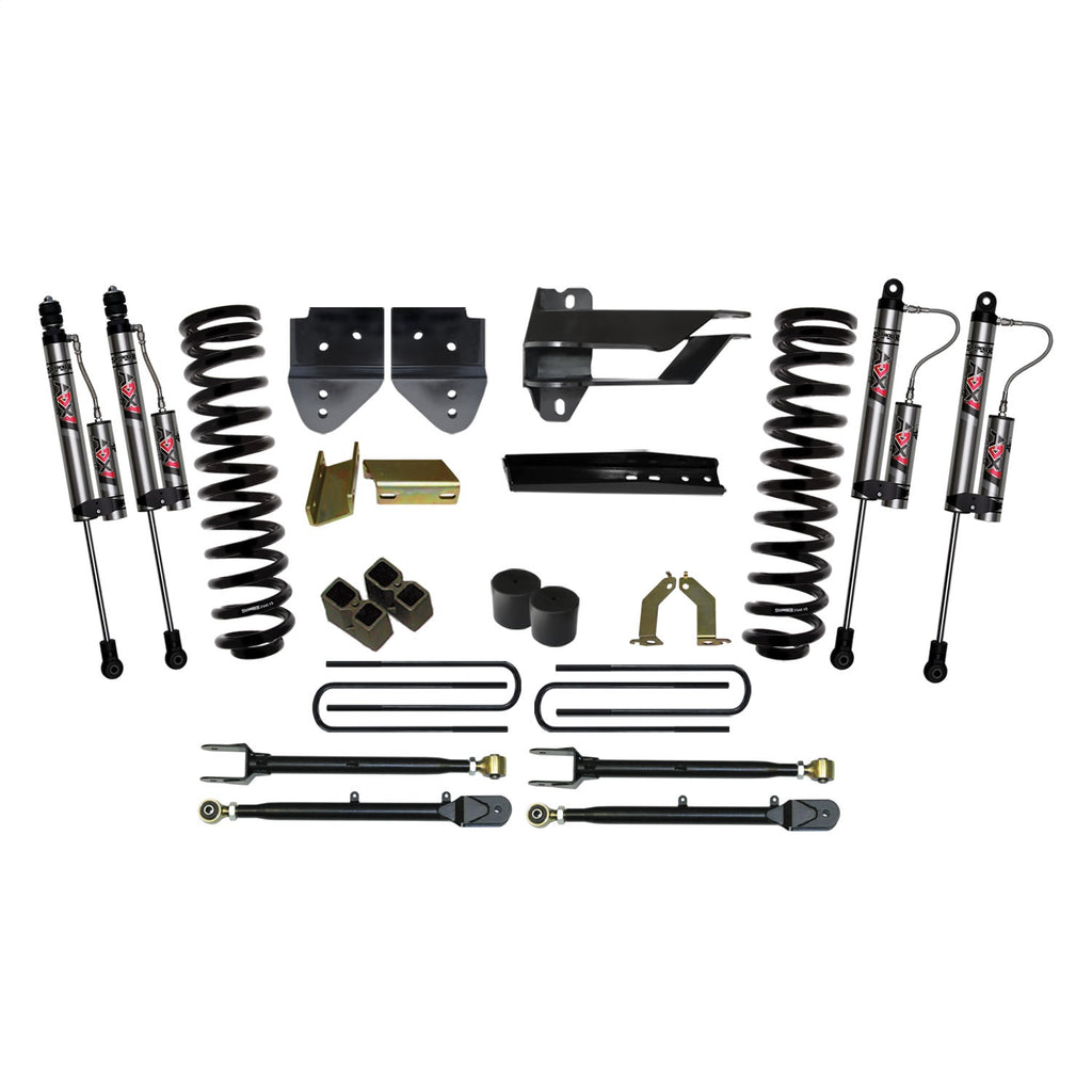 Skyjacker F174524K3-X 4 in. Suspension Lift Kit With ADX 2.0 Remote Reservoir Monotube Shocks. for Select Ford F-350 Super Duty