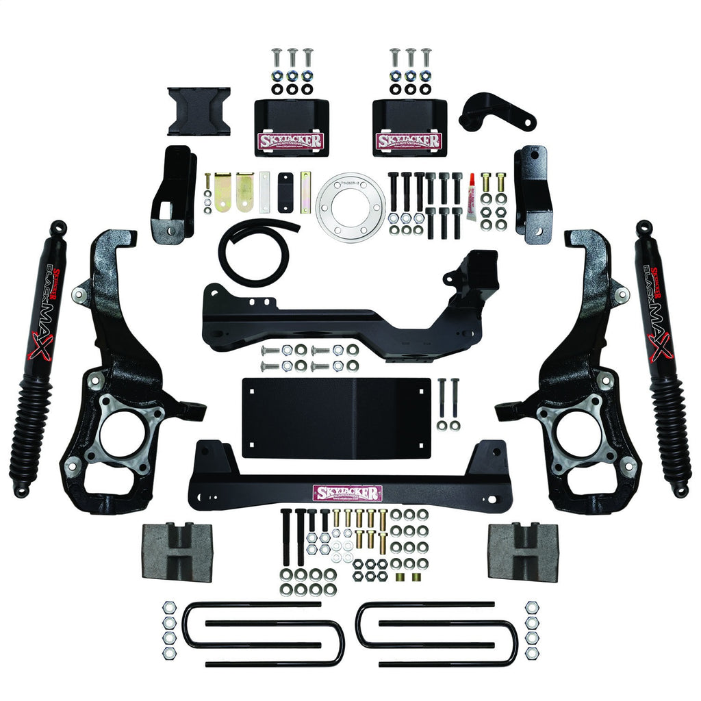 Skyjacker F2145BKB 4.5 in. Suspension Lift Kit With Black Max Shocks. for Select Ford F-150