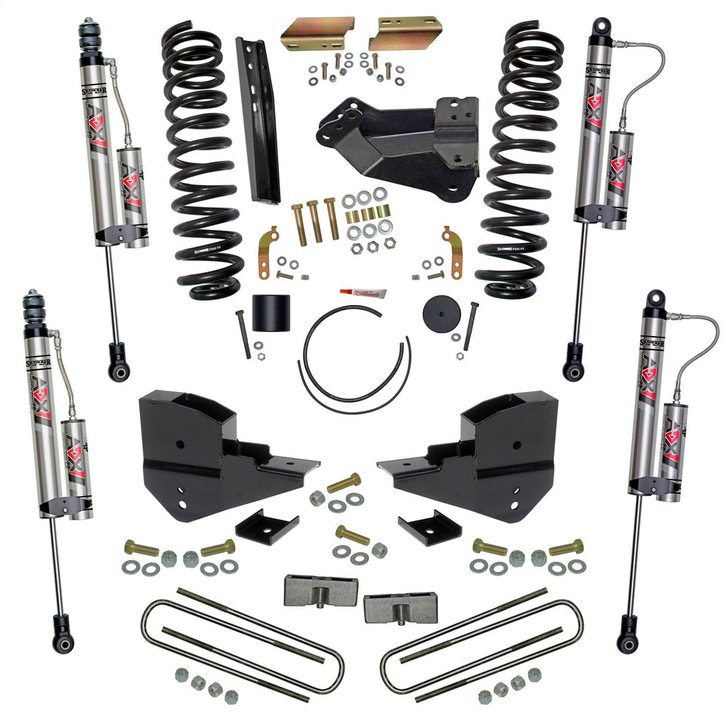 Skyjacker F23451K-X 4 in. Suspension Lift Kit with Coils; Blocks; and ADX Remote Reservoir Shocks. for Select Ford F-250 Super Duty, Ford F-350 Super Duty