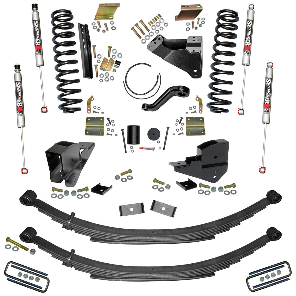 Skyjacker F23601KS-M 6 in. Lift Kit with Front Coils; Rear Leaf Springs;/M95 Monotube Shocks. for Select Ford F-250 Super Duty, Ford F-350 Super Duty
