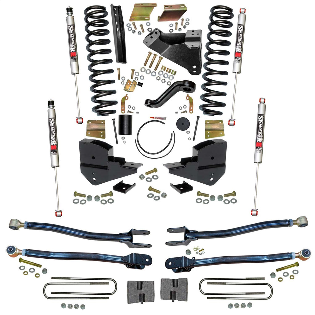 Skyjacker F236024K-M 6 in. Suspension Lift Kit with 4-Link Conversion and M95 Monotube Shocks. for Select Ford F-250 Super Duty, Ford F-350 Super Duty