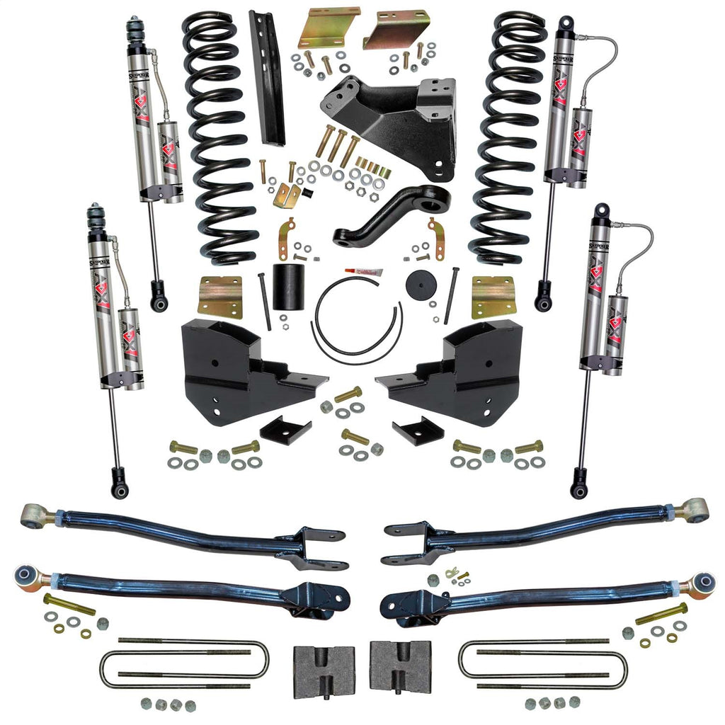 Skyjacker F236024K-X 6 in. Lift Kit with 4-Link Conversion and ADX 2.0 Remote Reservoir Shocks. for Select Ford F-250 Super Duty, Ford F-350 Super Duty