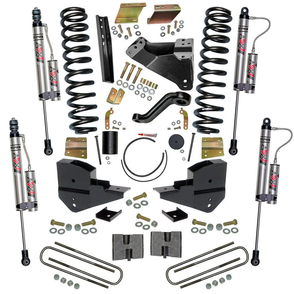 Skyjacker F23651K-X 6 in. Lift Kit with Coils; Blocks; and ADX 2.0 Remote Reservoir Shocks. for Select Ford F-250 Super Duty, Ford F-350 Super Duty