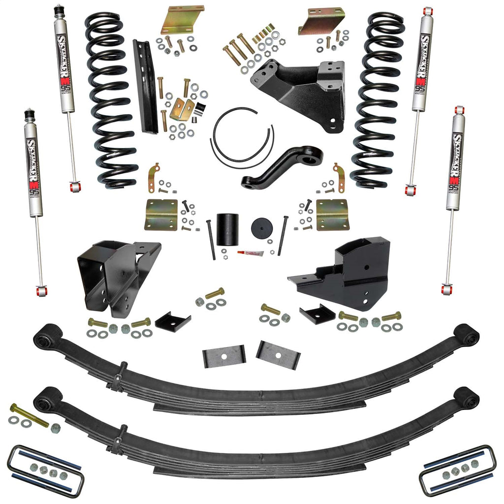 Skyjacker F23651KS-M 6 In. Lift Kit with Front Coils; Rear Leaf Springs;/M95 Monotube Shocks. for Select Ford F-250 Super Duty, Ford F-350 Super Duty