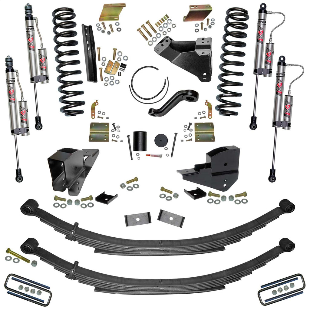 Skyjacker F23651KS-X 6 In. Lift Kit with Coils; Leaf Springs; and ADX 2.0 Remote Reservoir Shocks. for Select Ford F-250 Super Duty, Ford F-350 Super Duty