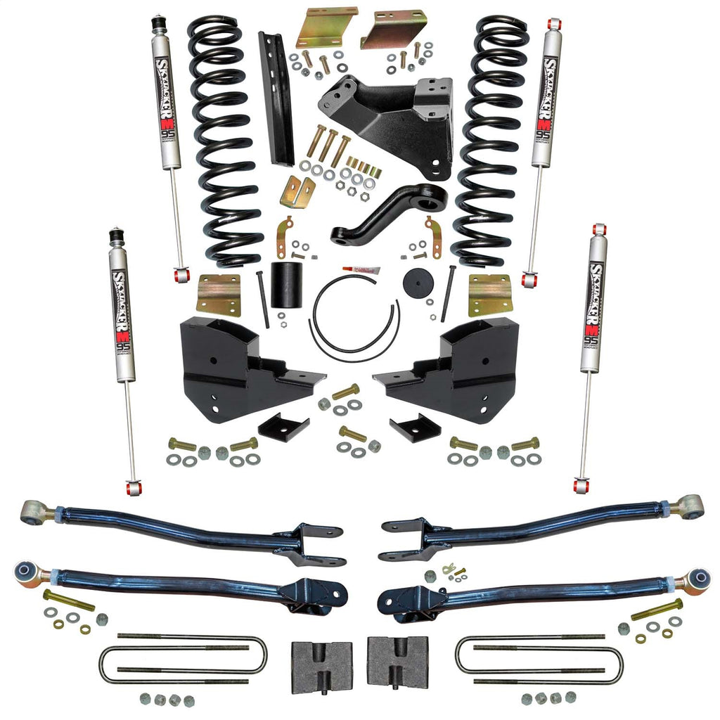 Skyjacker F236524K-M 6 in. Suspension Lift Kit with 4-Link Conversion and M95 Monotube Shocks. for Select Ford F-250 Super Duty, Ford F-350 Super Duty