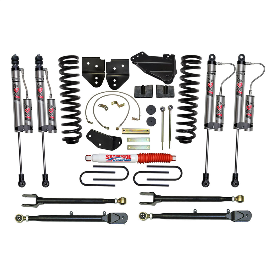 Skyjacker F54524K3-X 4 in. Suspension Lift Kit With ADX 2.0 Remote Reservoir Monotube Shocks. for Select Ford F-350 Super Duty