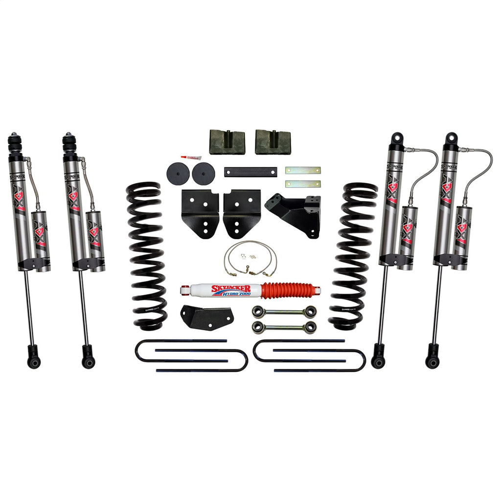 Skyjacker F8451K-X 4 in. Suspension Lift Kit With ADX 2.0 Remote Reservoir Monotube Shocks. for Select Ford F-250 Super Duty