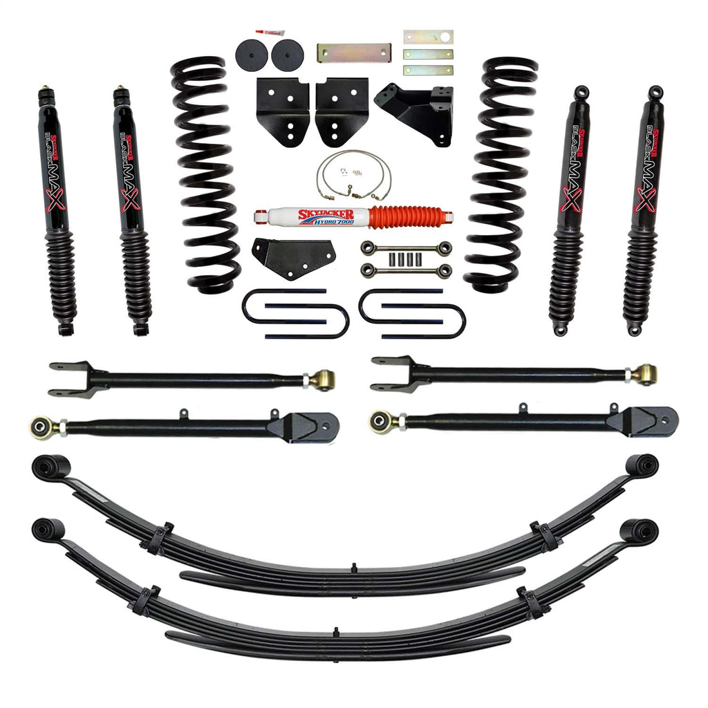 Skyjacker F86524KSH-B Suspension Lift Kit w/Shocks for Select Ford F-350 Super Duty