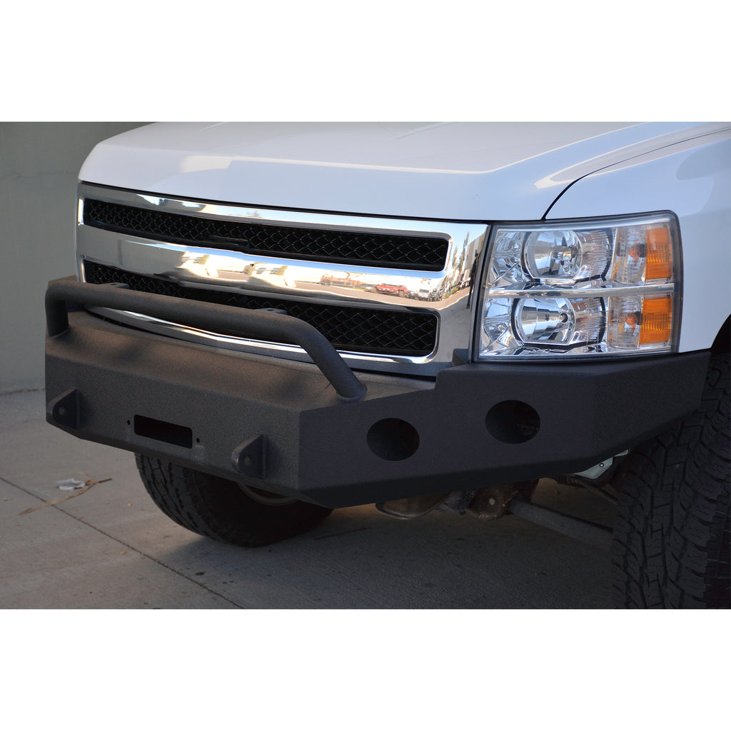 DV8 Offroad FBCS1-01 Truck Front Full Size Bumper for Select Chevrolet Silverado