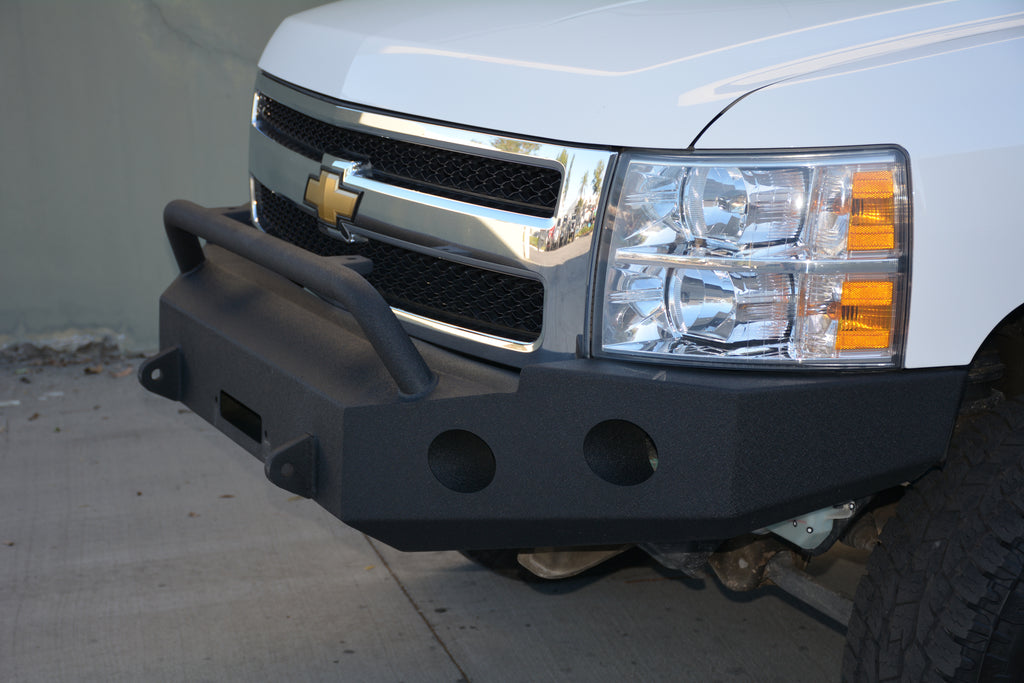 DV8 Offroad FBCS1-01 Truck Front Full Size Bumper for Select Chevrolet Silverado