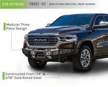 Load image into Gallery viewer, DV8 Offroad FBDR1-05 Truck Front Full Size Bumper for Select Ram