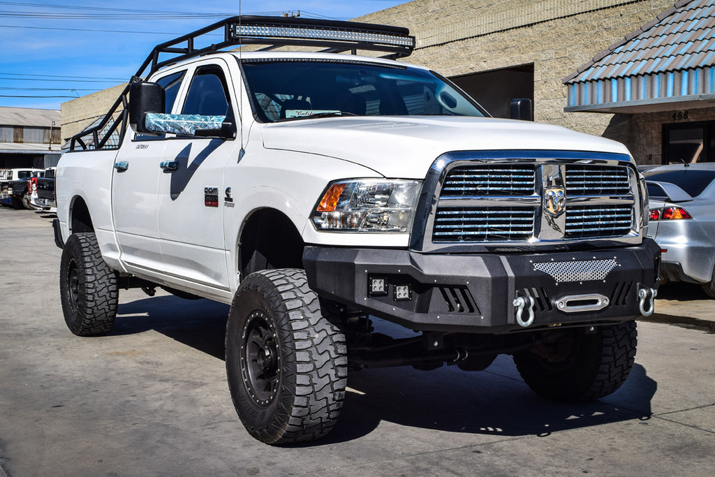 DV8 Offroad FBDR2-04 Truck Front Full Size Bumper for Select Dodge Ram 2500, Dodge Ram 3500, Ram 2500, Ram