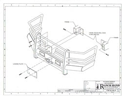 Ranch Hand FBF921BLR Legend Series Front Bumper for Select Ford Bronco, Ford F-150, Ford F-250, Ford F-350