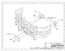 Load image into Gallery viewer, Ranch Hand FBF921BLR Legend Series Front Bumper for Select Ford Bronco, Ford F-150, Ford F-250, Ford F-350