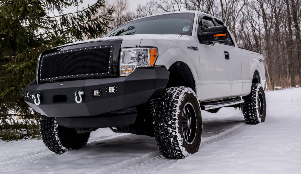DV8 Offroad FBFF1-02 Truck Front Full Size Bumper for Select Ford F-150