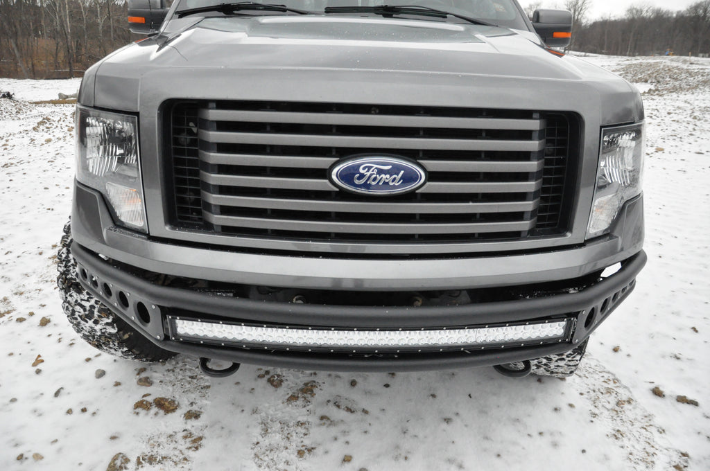 DV8 Offroad FBFF1-04 Truck Front Full Size Bumper; Baja Style for Select Ford F-150