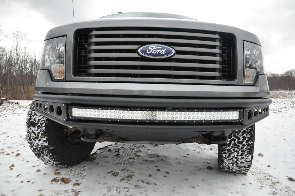 DV8 Offroad FBFF1-04 Truck Front Full Size Bumper; Baja Style for Select Ford F-150