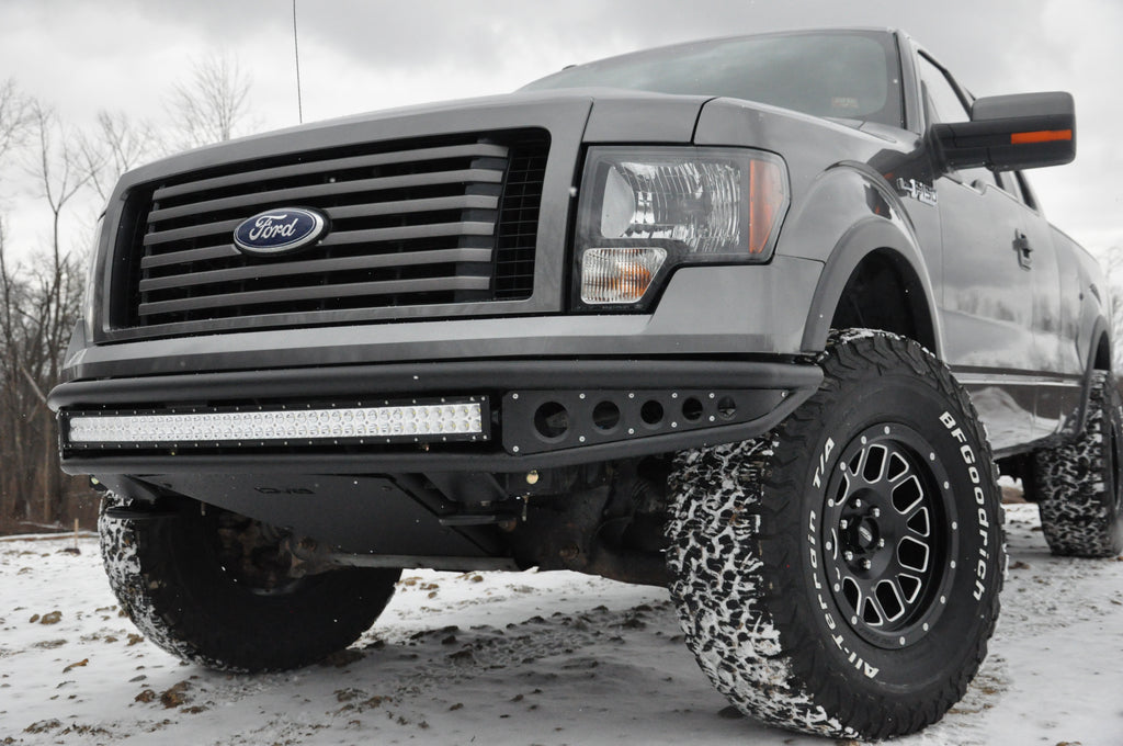 DV8 Offroad FBFF1-04 Truck Front Full Size Bumper; Baja Style for Select Ford F-150