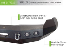Load image into Gallery viewer, DV8 Offroad FBFF1-06 Truck Front Full Size Bumper for Select Ford F-150
