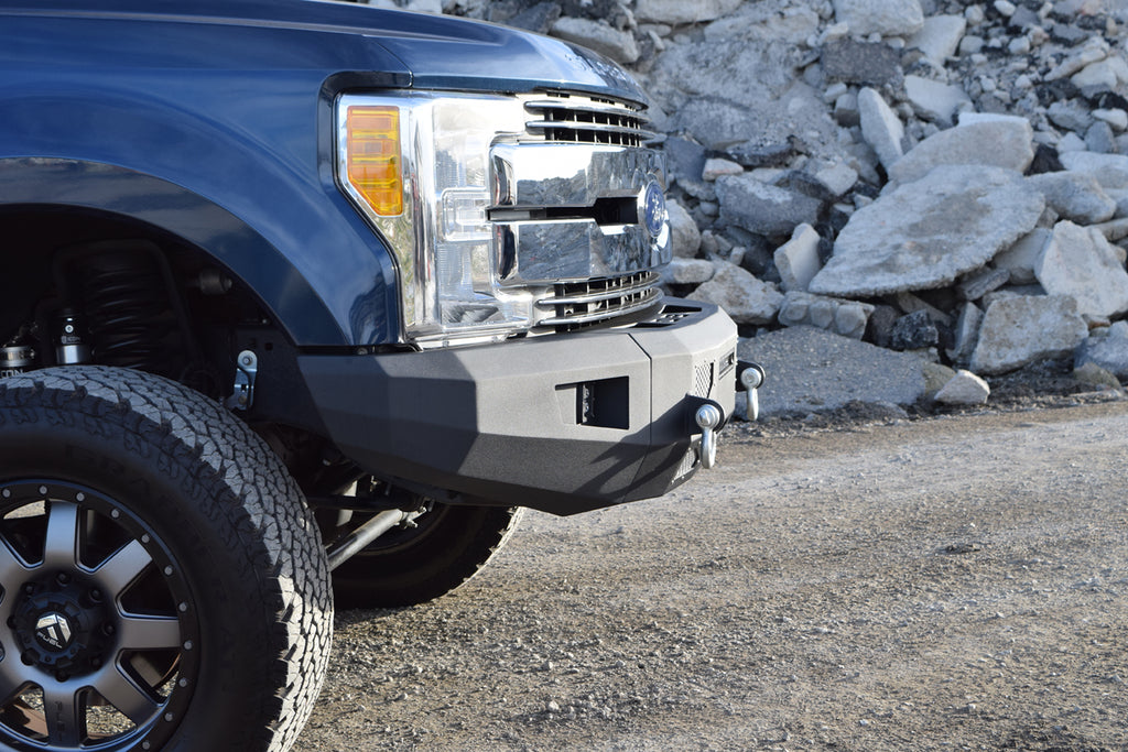 DV8 Offroad FBFF2-03 Truck Front Full Size Bumper for Select Ford F-250 Super Duty, Ford F-350 Super Duty