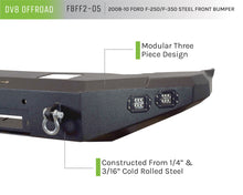 Load image into Gallery viewer, DV8 Offroad FBFF2-05 Truck Front Full Size Bumper for Select Ford F-250 Super Duty, Ford F-350 Super Duty