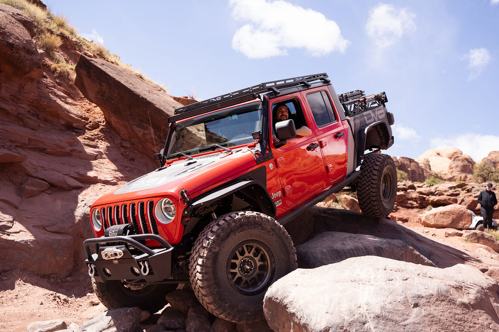 DV8 Offroad FBJL-04 Front Bumper-Wrangler JK, JL and Gladiator JT for Select Jeep Wrangler, Jeep Wrangler JK