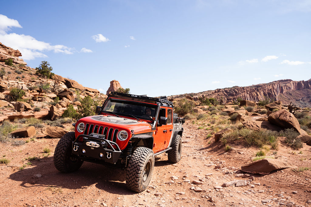 DV8 Offroad FBJL-04 Front Bumper-Wrangler JK, JL and Gladiator JT for Select Jeep Wrangler, Jeep Wrangler JK