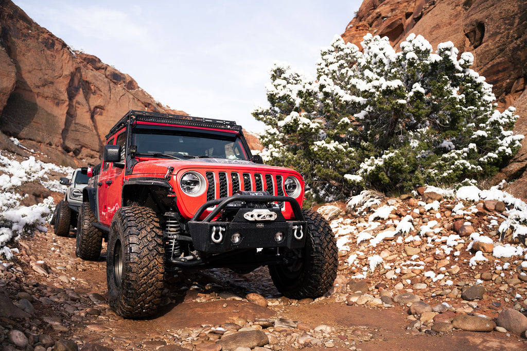DV8 Offroad FBJL-04 Front Bumper-Wrangler JK, JL and Gladiator JT for Select Jeep Wrangler, Jeep Wrangler JK