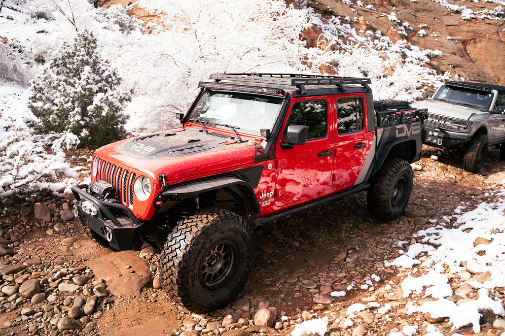 DV8 Offroad FBJL-04 Front Bumper-Wrangler JK, JL and Gladiator JT for Select Jeep Wrangler, Jeep Wrangler JK