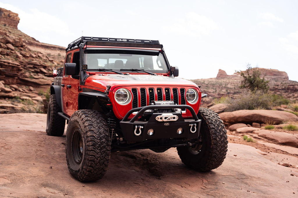 DV8 Offroad FBJL-04 Front Bumper-Wrangler JK, JL and Gladiator JT for Select Jeep Wrangler, Jeep Wrangler JK