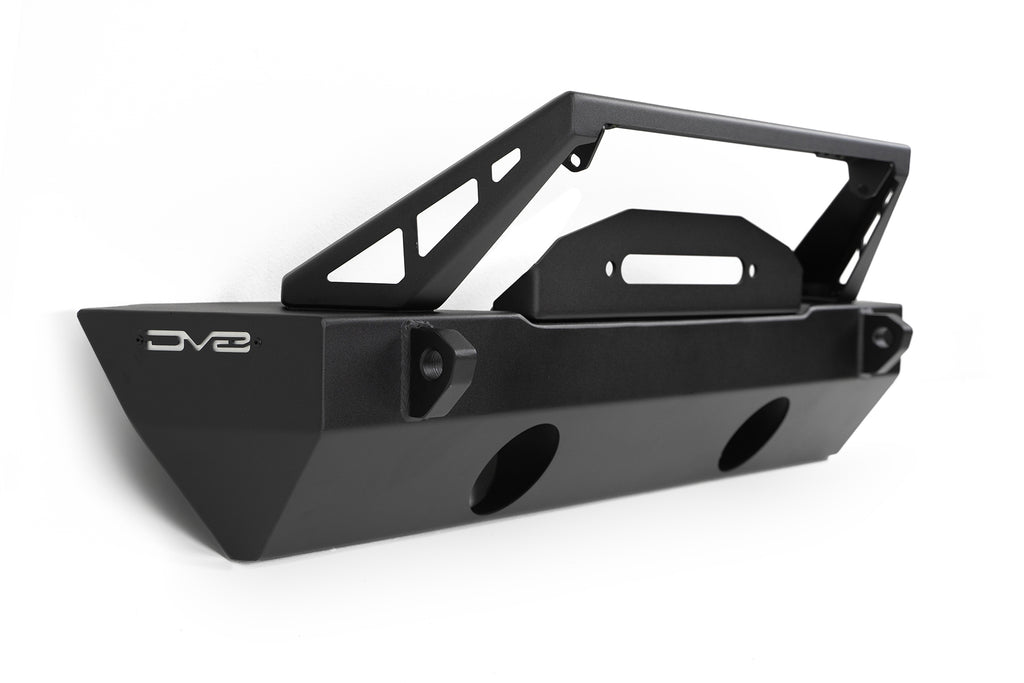 DV8 Offroad FBJL-06 FS-25 Stubby Front Bumper with Plated Bull Bar