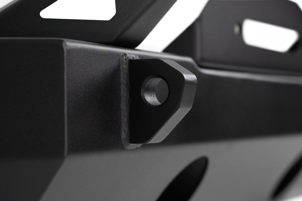 DV8 Offroad FBJL-06 FS-25 Stubby Front Bumper with Plated Bull Bar