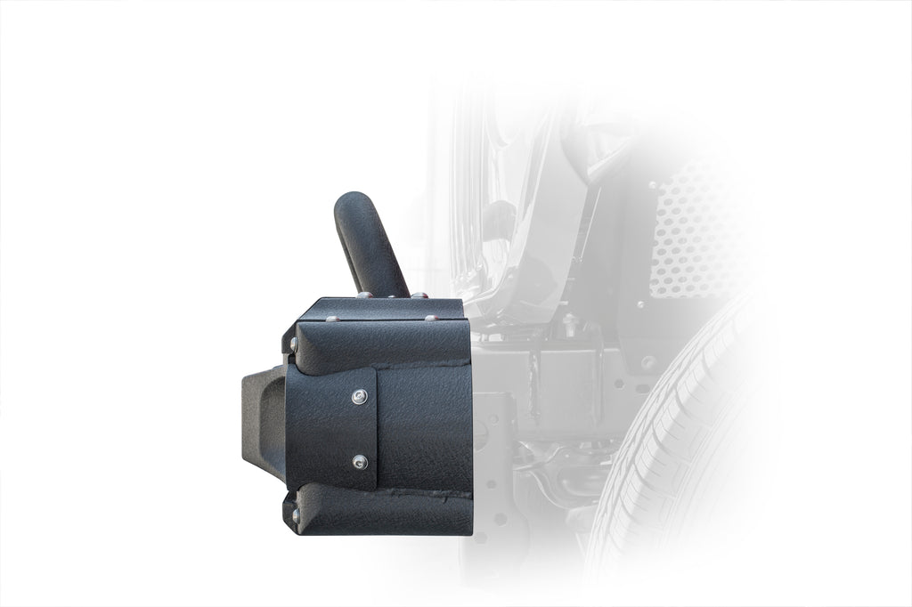 DV8 Offroad FBJL-10 Jeep Modular Front Bumper with Bull Bar for Select Jeep Gladiator, Jeep Wrangler