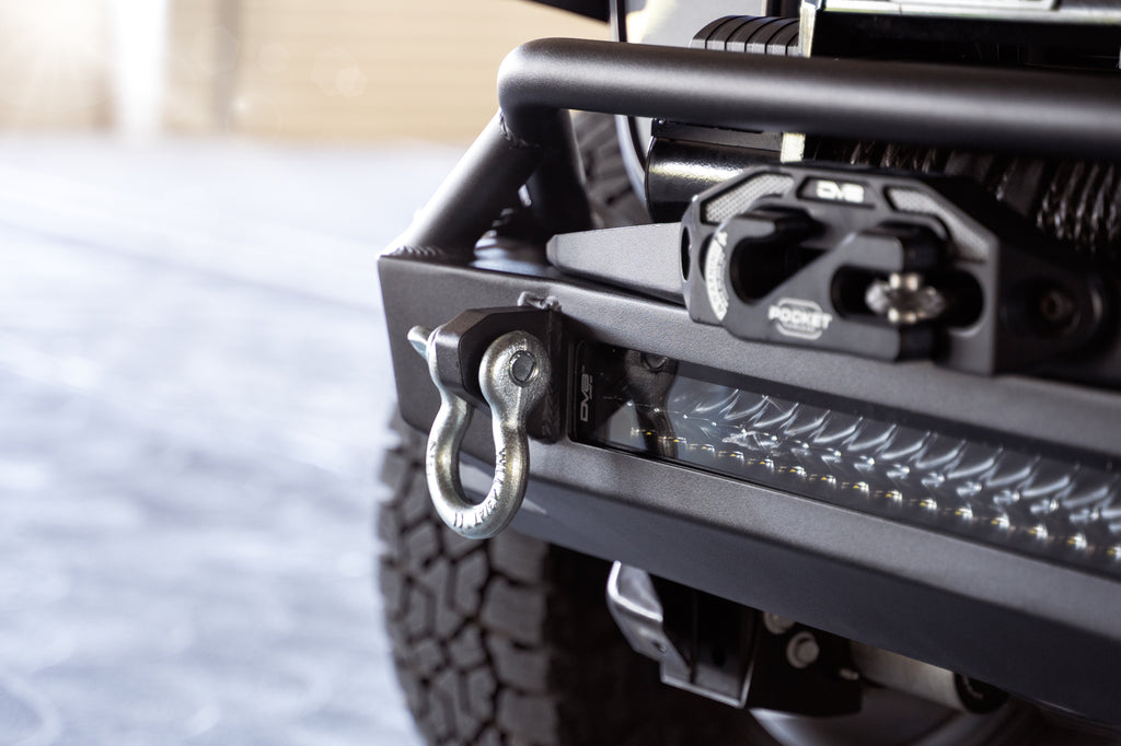 DV8 Offroad FBJL-11 Jeep Wrangler JK/JL & Gladiator JT FS-1 Series Stubby Front Bumper