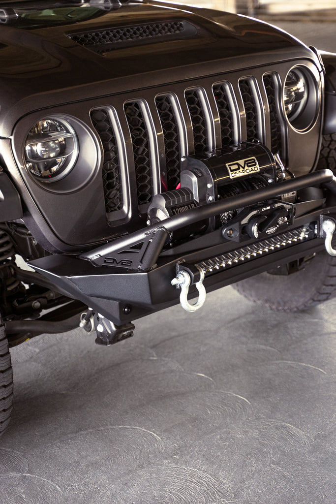 DV8 Offroad FBJL-11 Jeep Wrangler JK/JL & Gladiator JT FS-1 Series Stubby Front Bumper