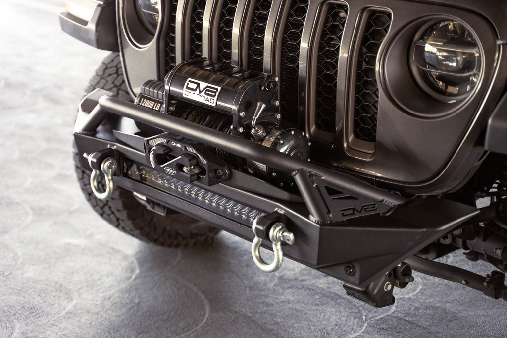 DV8 Offroad FBJL-11 Jeep Wrangler JK/JL & Gladiator JT FS-1 Series Stubby Front Bumper