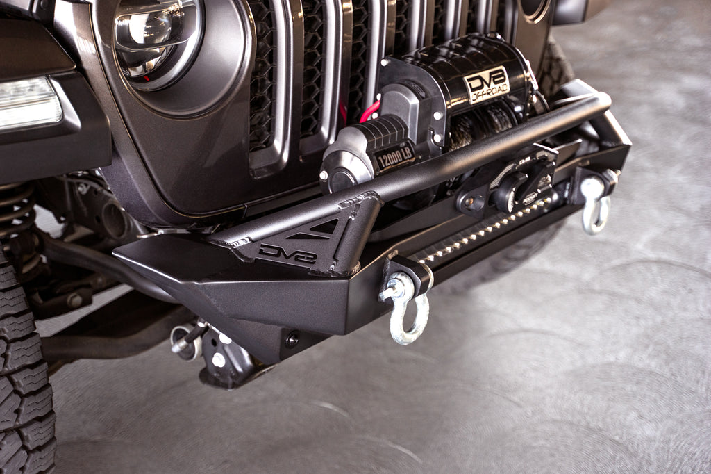 DV8 Offroad FBJL-11 Jeep Wrangler JK/JL & Gladiator JT FS-1 Series Stubby Front Bumper