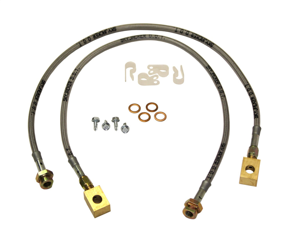 Skyjacker FBL88 FRONT BRAKE LINES; 88-98 GMC for Select Chevrolet Blazer, Chevrolet K1500, Chevrolet K1500 Suburban, Chevrolet K2500, Chevrolet K2500 Suburban, Chevrolet Tahoe, GMC C3500, GMC K1500, GMC K1500 Suburban, GMC K2500, GMC K2500 Suburban, GMC
