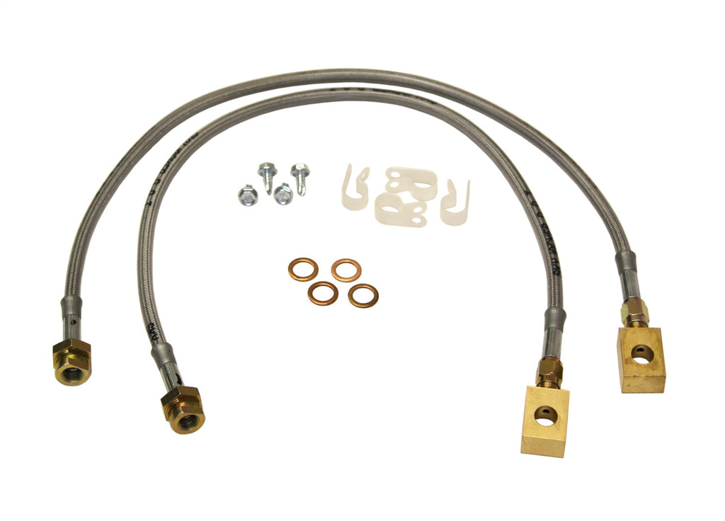 Skyjacker FBL97 FRONT BRAKE LINES; 88-98 GM for Select Chevrolet Blazer, Chevrolet K1500, Chevrolet K1500 Suburban, Chevrolet K2500, Chevrolet K2500 Suburban, Chevrolet K3500, Chevrolet Tahoe, GMC C3500, GMC K1500, GMC K1500 Suburban, GMC K2500, GMC