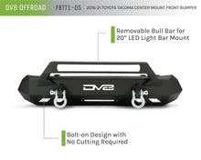 Load image into Gallery viewer, DV8 Offroad FBTT1-05 Truck Center Mount Front Bumper for Select Toyota Tacoma