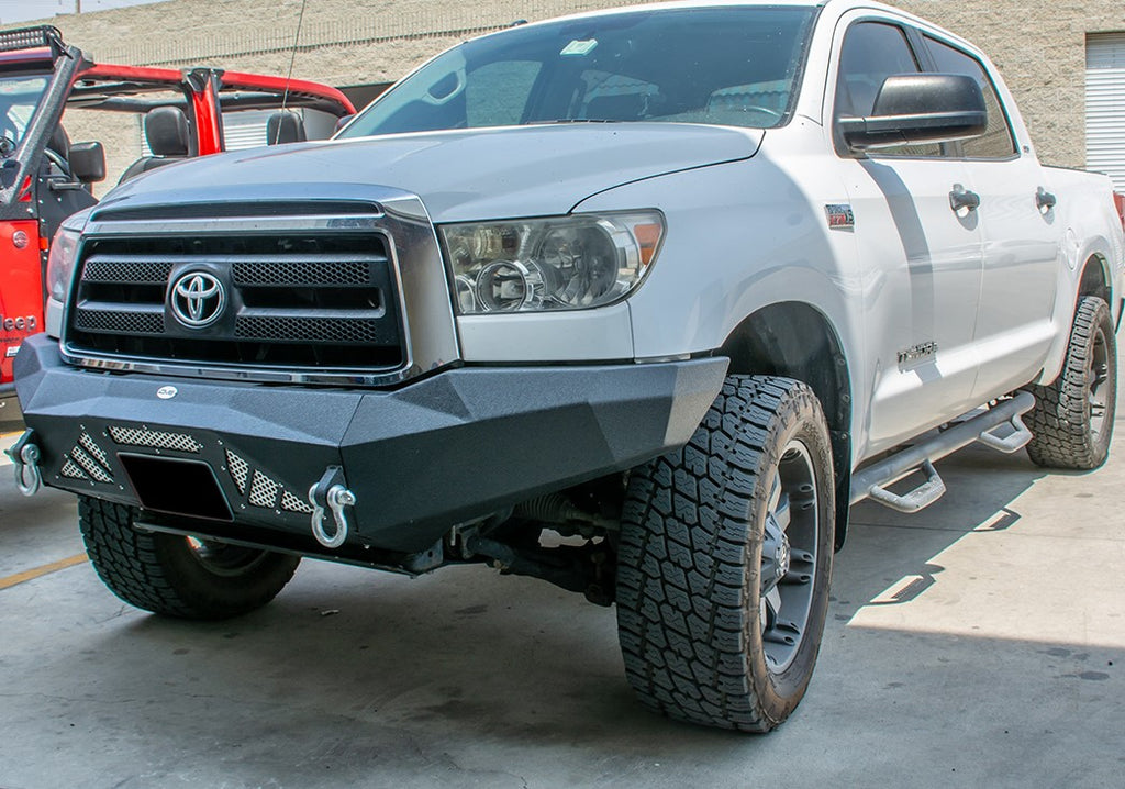 DV8 Offroad FBTT2-03 Truck Front Full Size Bumper for Select Toyota Tundra