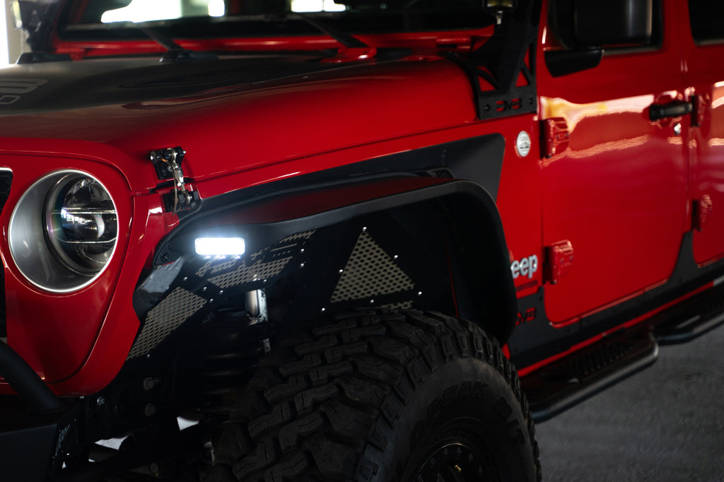 DV8 Offroad FDGL-07 Jeep Gladiator JT Slim Fender Flares