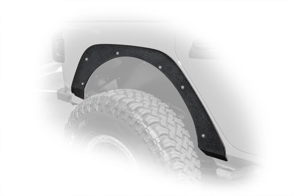 DV8 Offroad FDJL-03 Fender Flares; Delete; Front & Rear for Select Jeep Wrangler
