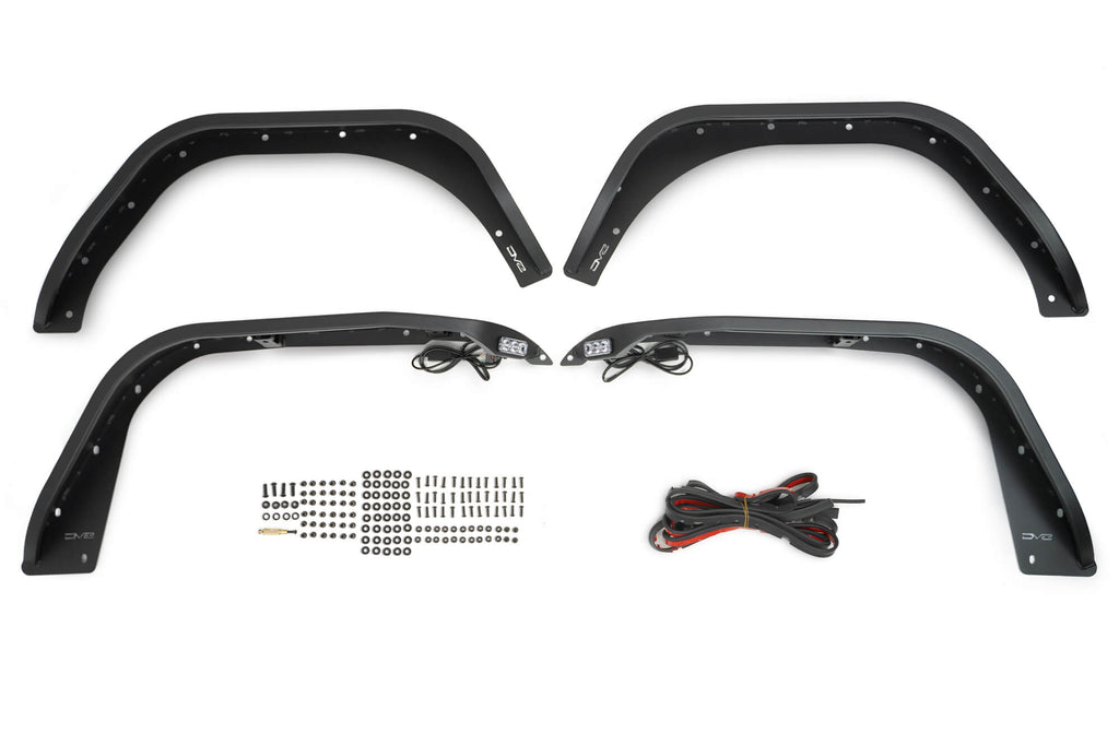DV8 Offroad FDJL-07 Jeep Wrangler JL Slim Fender Flares