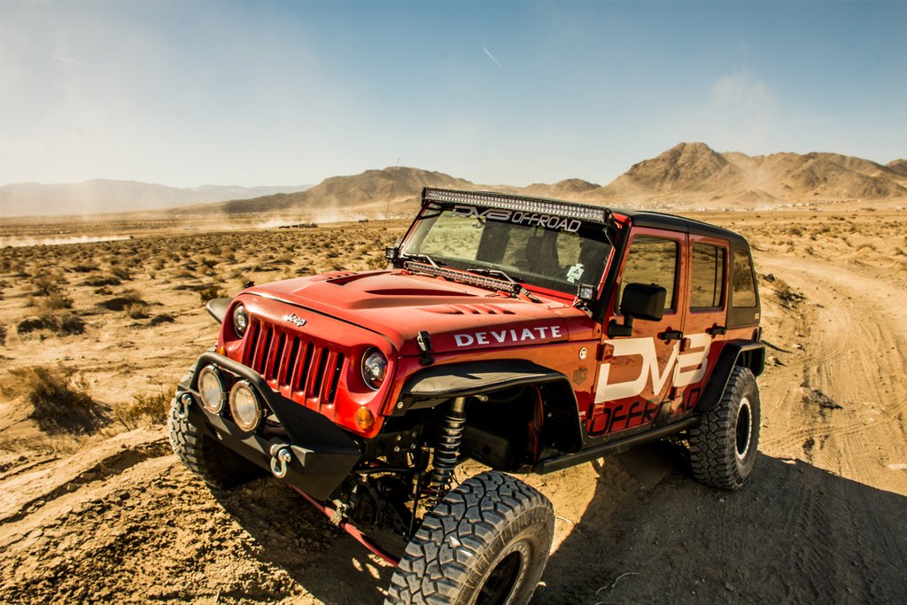 DV8 Offroad FENDB-02 Fender Flares; Wide; Front & Rear for Select Jeep Wrangler, Jeep Wrangler JK